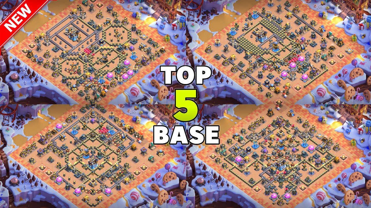 TOP 5! NEW Town Hall 18 (TH18) Base Layout + Copy Link | TH18 War Base For 1 Stars