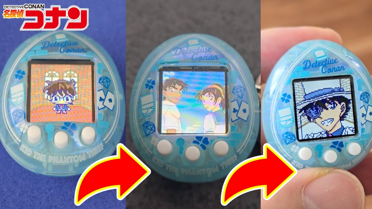 コナンたまごっち9日間ガチ勢生活✨️ カラー液晶で蘇る名シーンに感動！果たして怪盗キッドに進化できるのか！？