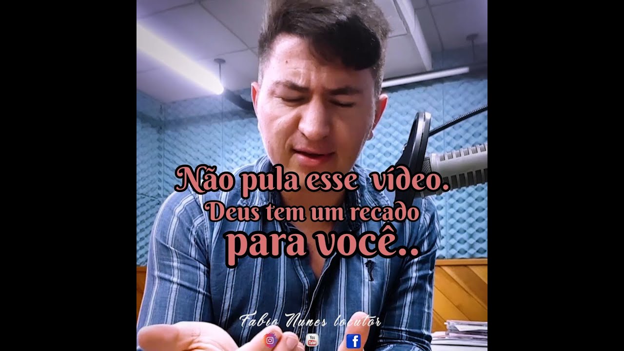 NÃO PULA ESSE VÍDEO  DEUS QUER FALAR CONTIGO I FABIO NUNES