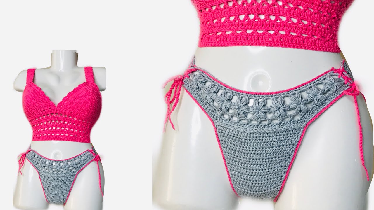 DIY TRAJE DE BAÑO TEJIDO crochet paso a paso / ideas para vender