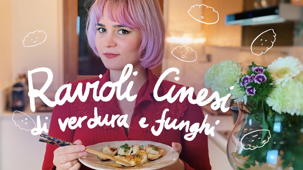 Ravioli cinesi di verdure e funghi • ricetta umami :)
