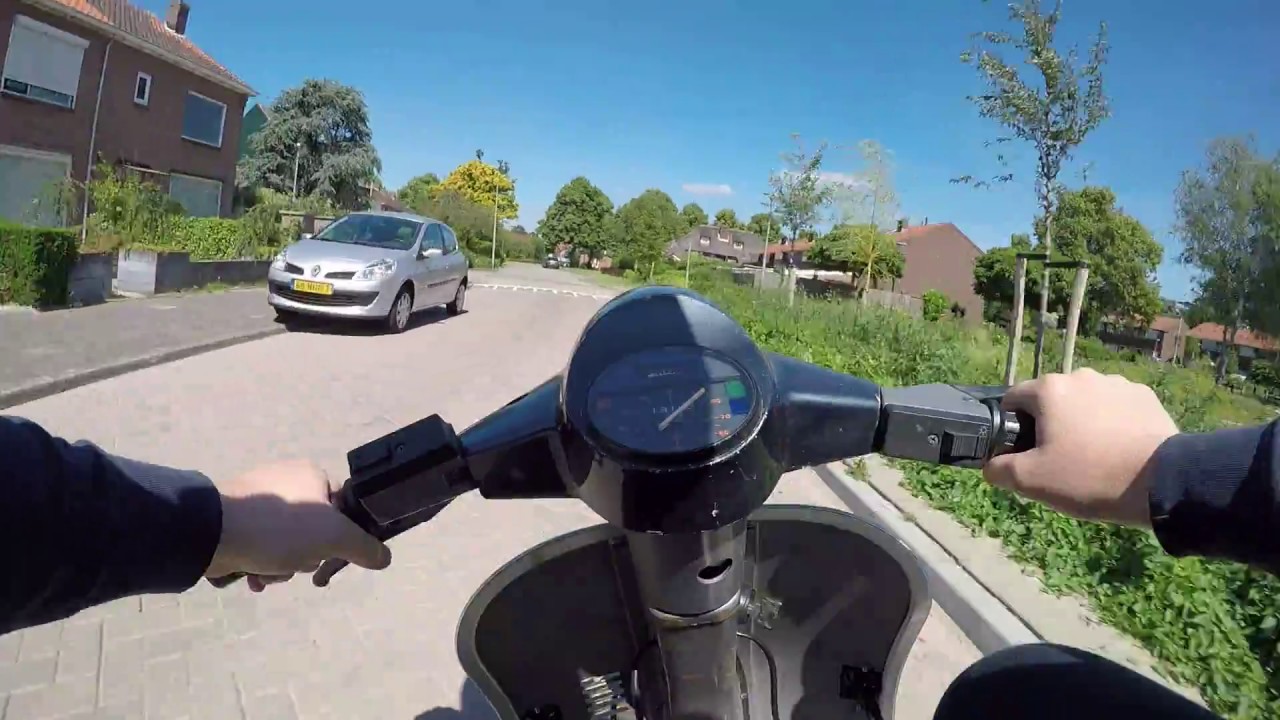 vespa pk50, school ride GOPRO