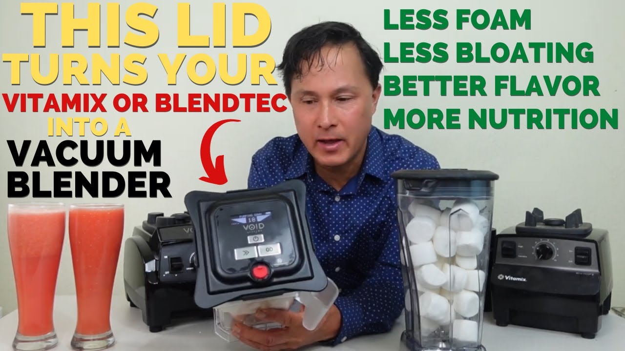 Turn a Vitamix or Blendtec into a Vacuum Blender with this Lid Kit