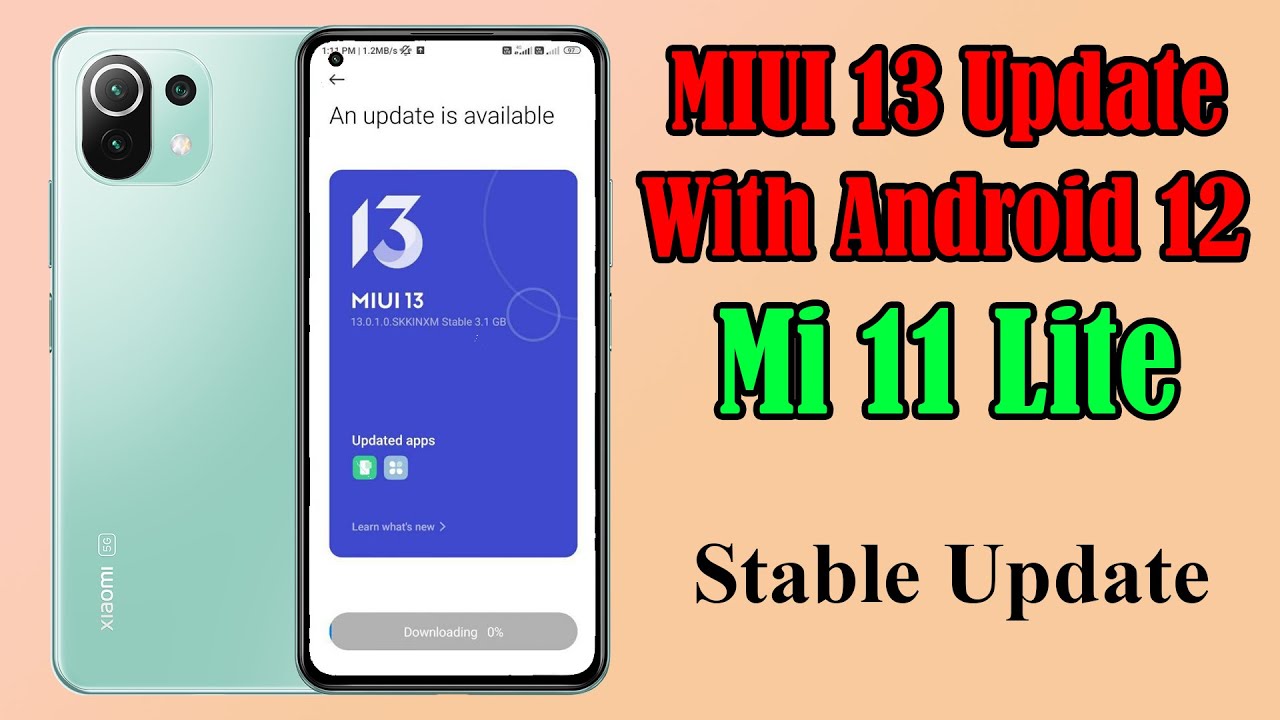 Xiaomi 11 lite MIUI 13 Update | MIUI update not downloading