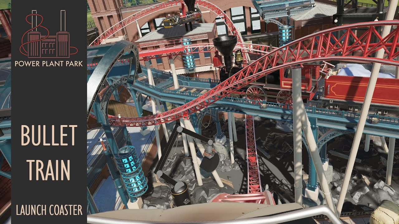BULLET TRAIN - Steampunk Launched Coaster  (Planet Coaster)