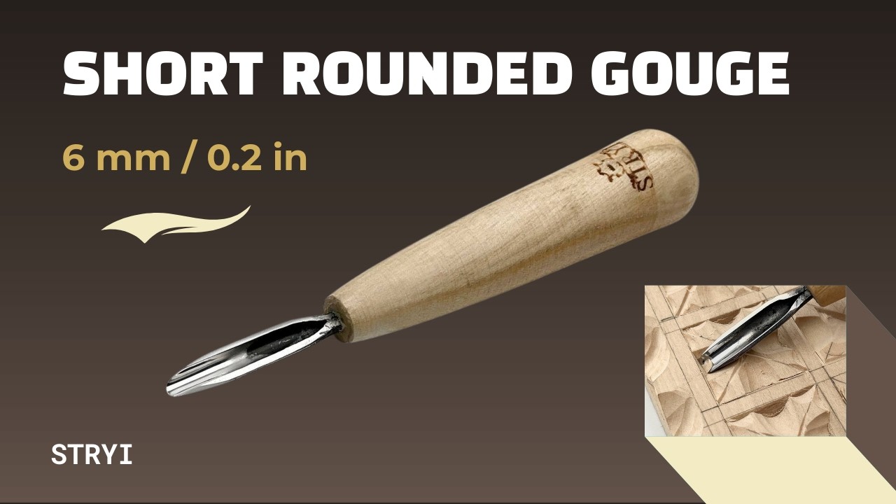 Gouge for Chip Carving | Relaxing Hand Carved