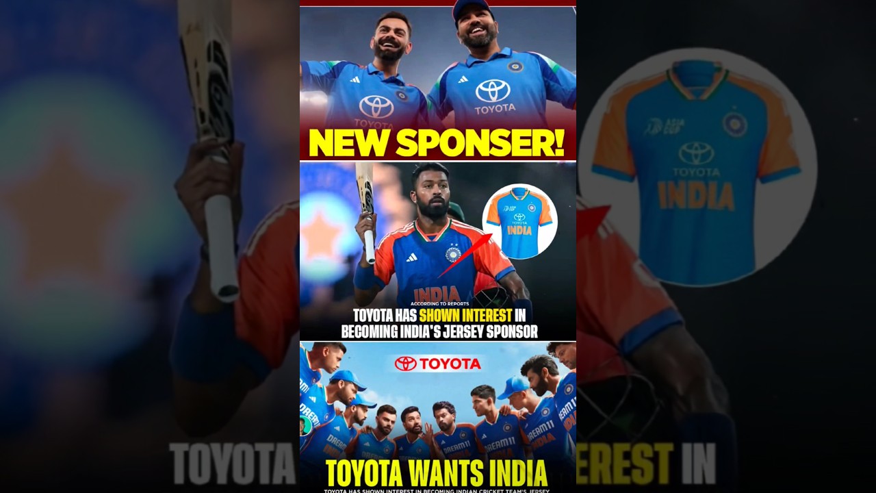 Team India has got a new sponsorship, now Toyota's logo will be..🇮🇳 #TeamIndia #sponshorship #toyota