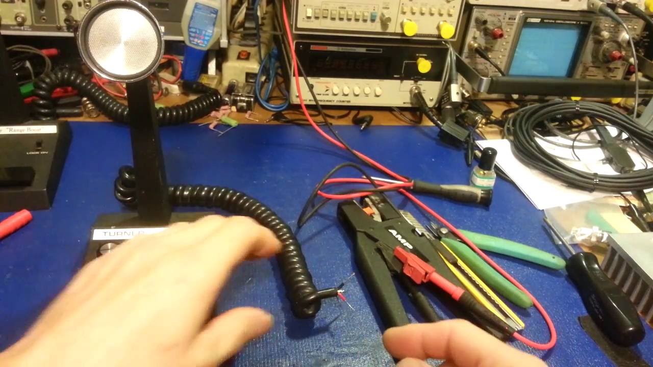 Comparison of some different model Turner base microphones and mic plug wiring.