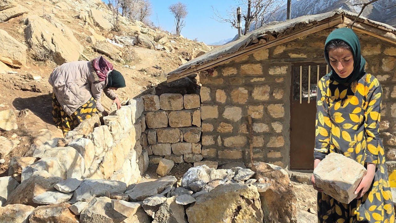 Art in Stonework: Mountain Mother's Skill in Building a Stone Kitchen