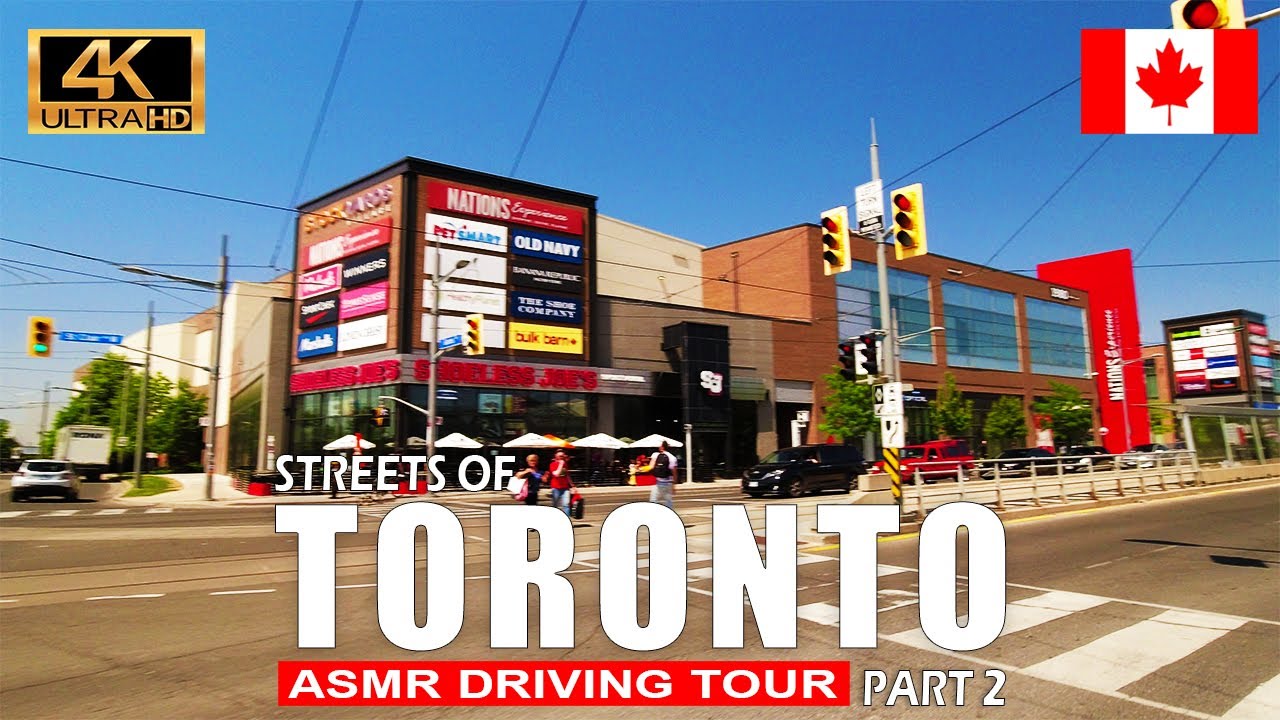 ASMR Driving 4k | Streets of Toronto Part 2 | Old Weston, Rogers, Caledonia Rd, Wilson Ave, Sheppard
