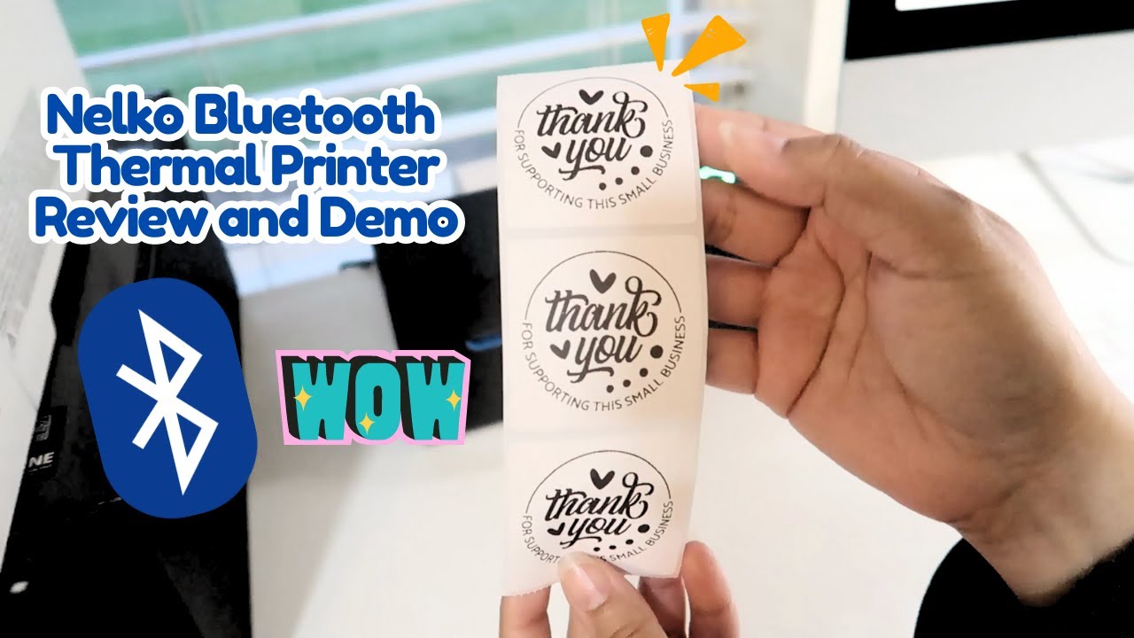 Nelko •Bluetooth• Thermal Label Printer Review and Unboxing! #smallbusiness #thermalprinter