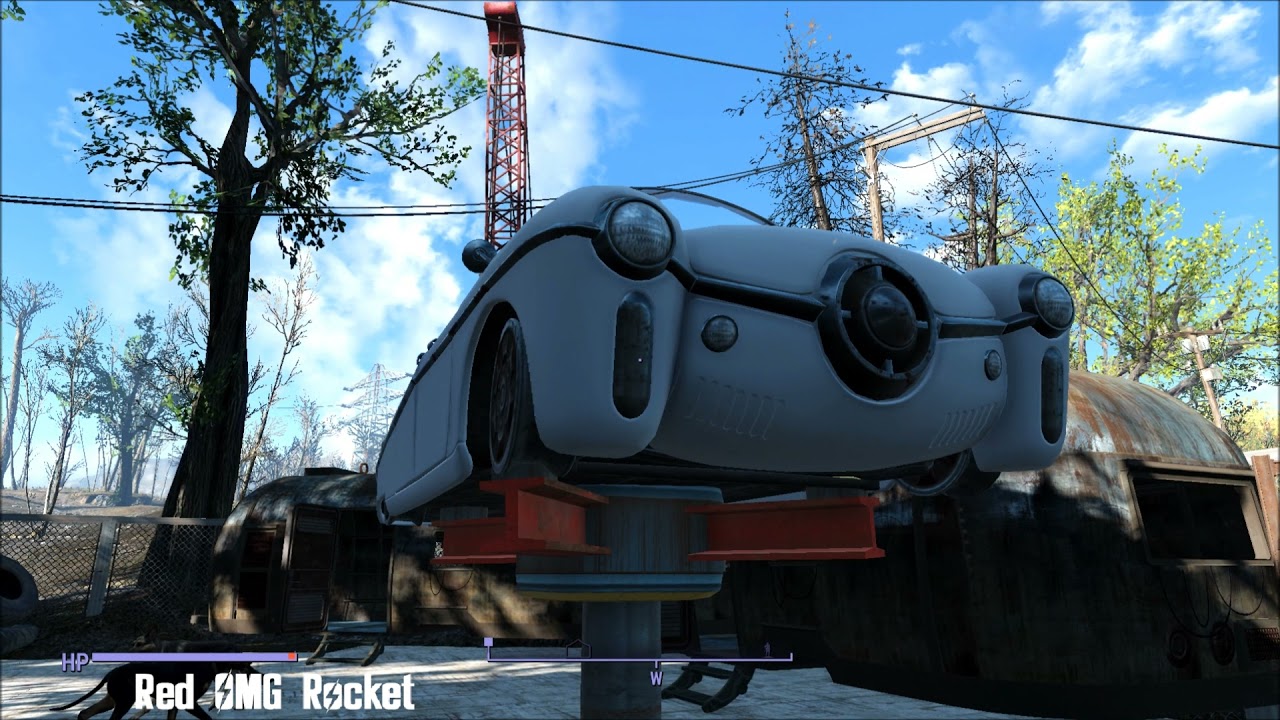 Red OMG Rocket - Fallout 4 Settlement Mod