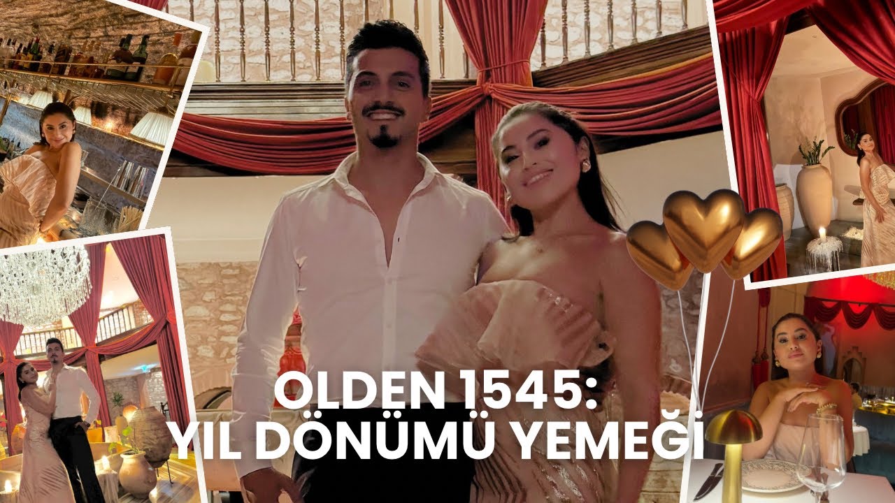 SEVGİLİMLE EVLİLİĞİMİZİN BİRİNCİ YIL DÖNÜMÜMÜZ İÇİN OLDEN 1545’E YEMEĞE ÇIKTIK💕MUAZZAM BİR AMBİYANS