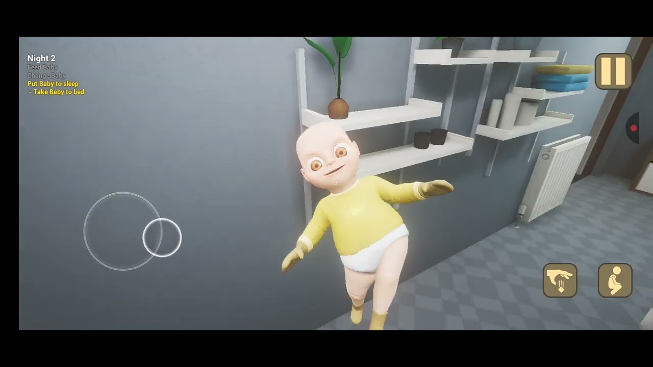 Horror game baby in yellow! 😱