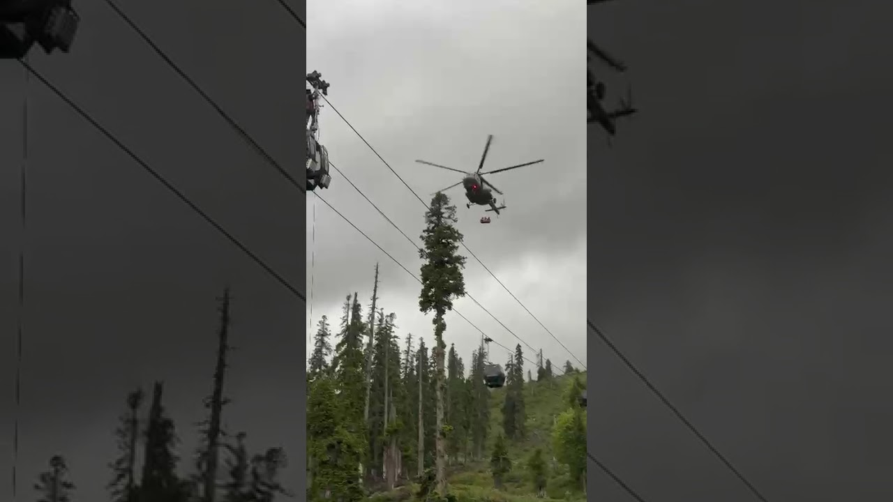 Gandola Rescue: Army helping  Tirelessly To Save Tourists Stranded Mid-Air