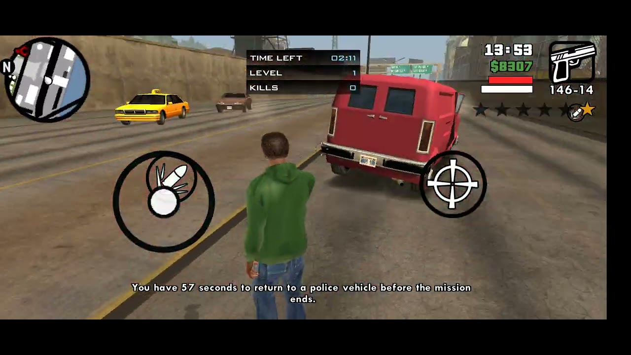 Officer CJ IN ACTION ! 🗿GTA SA Mobile