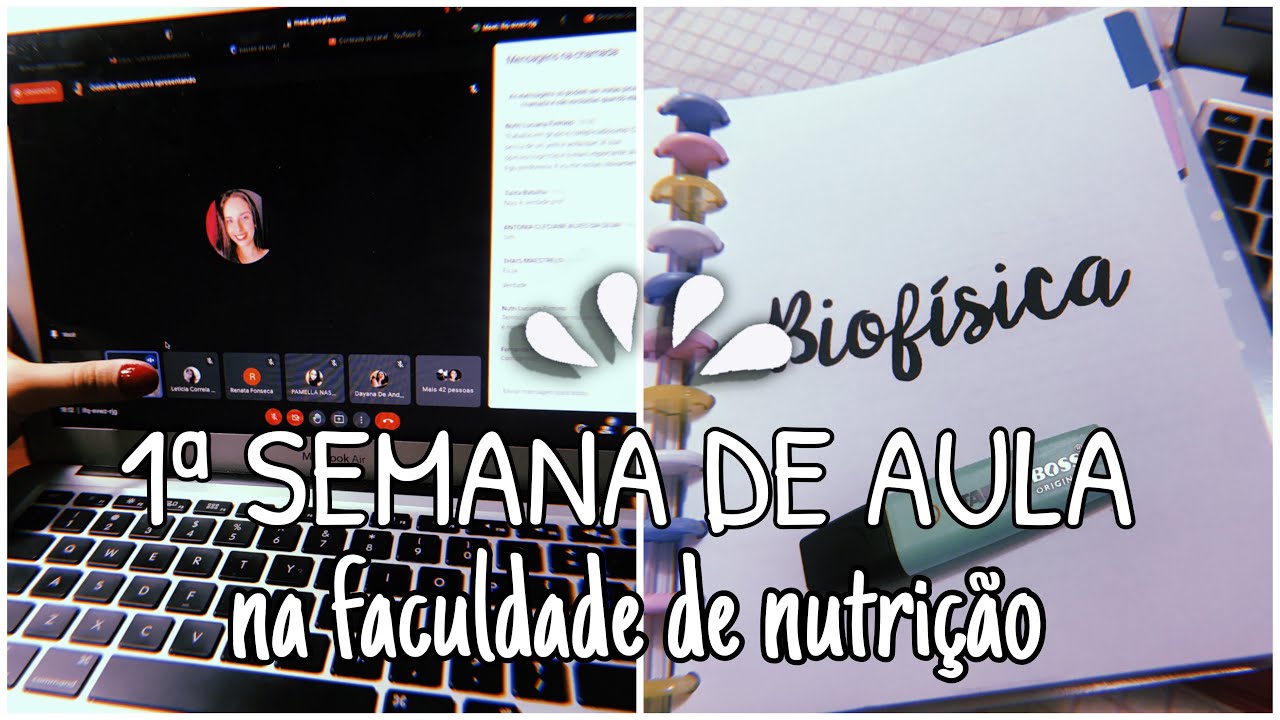 Minha primeira semana de aula na faculdade de NUTRIÇÃO - Por Passos de Nutri