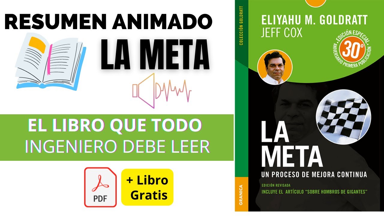 RESUMEN ANIMADO 📖 LA META, UN PROCESO DE MEJORA CONTINUA + LIBRO GRATIS