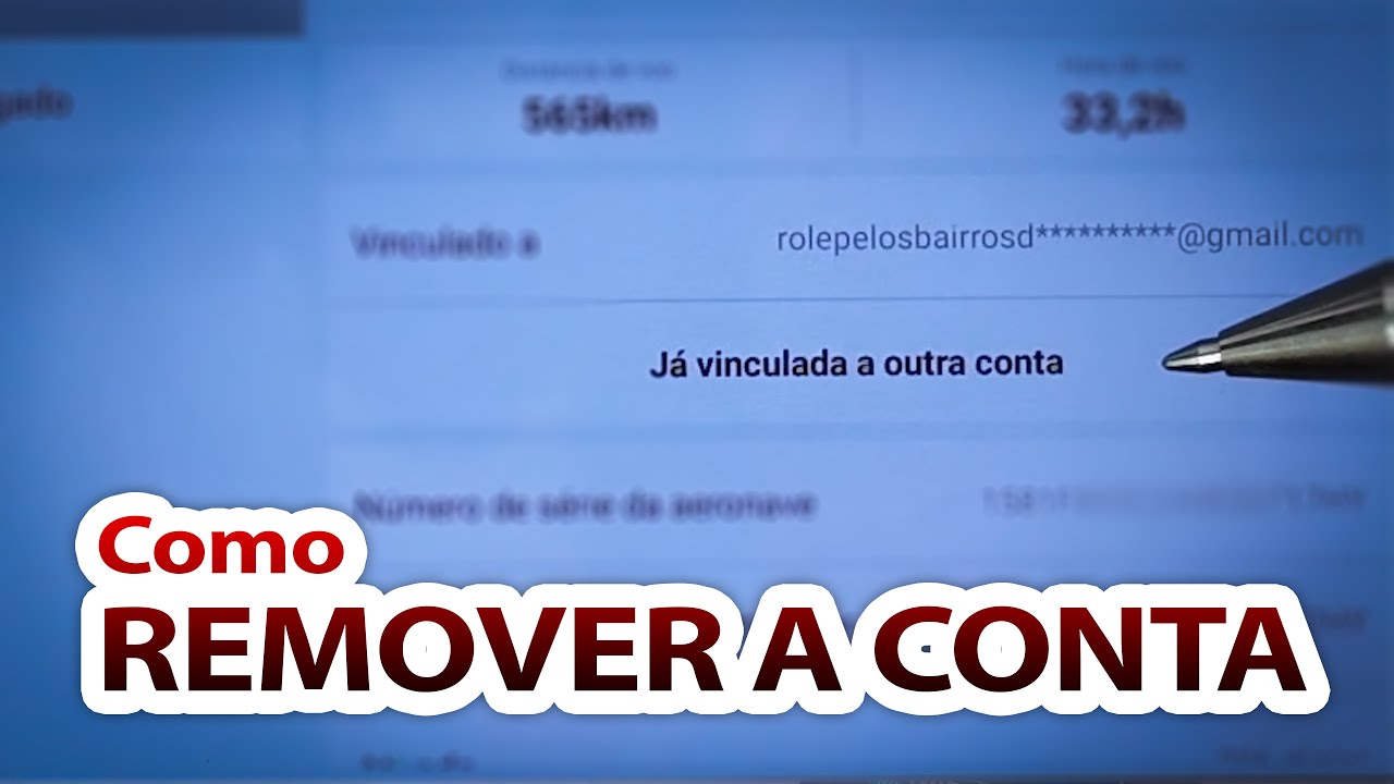 Comprei o drone do meu amigo. Como remover a conta dele do drone?
