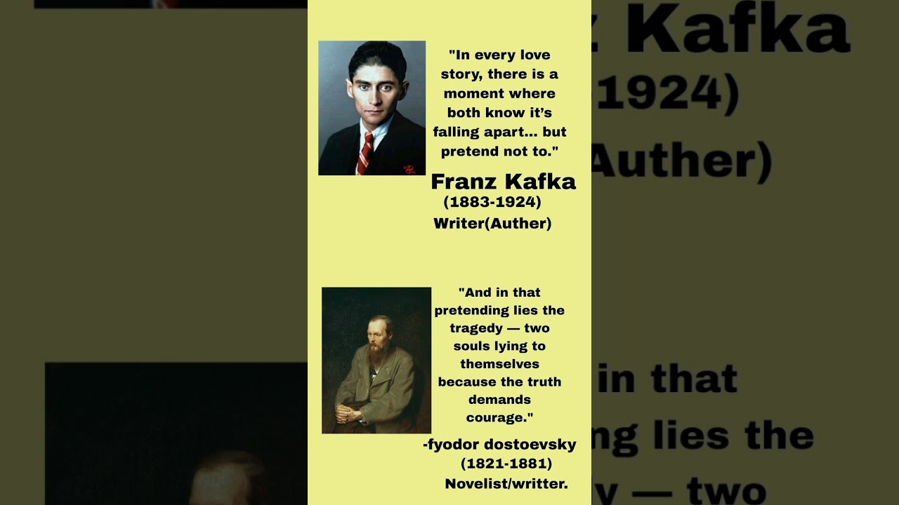 Franz Kafka vs dostoevsky 