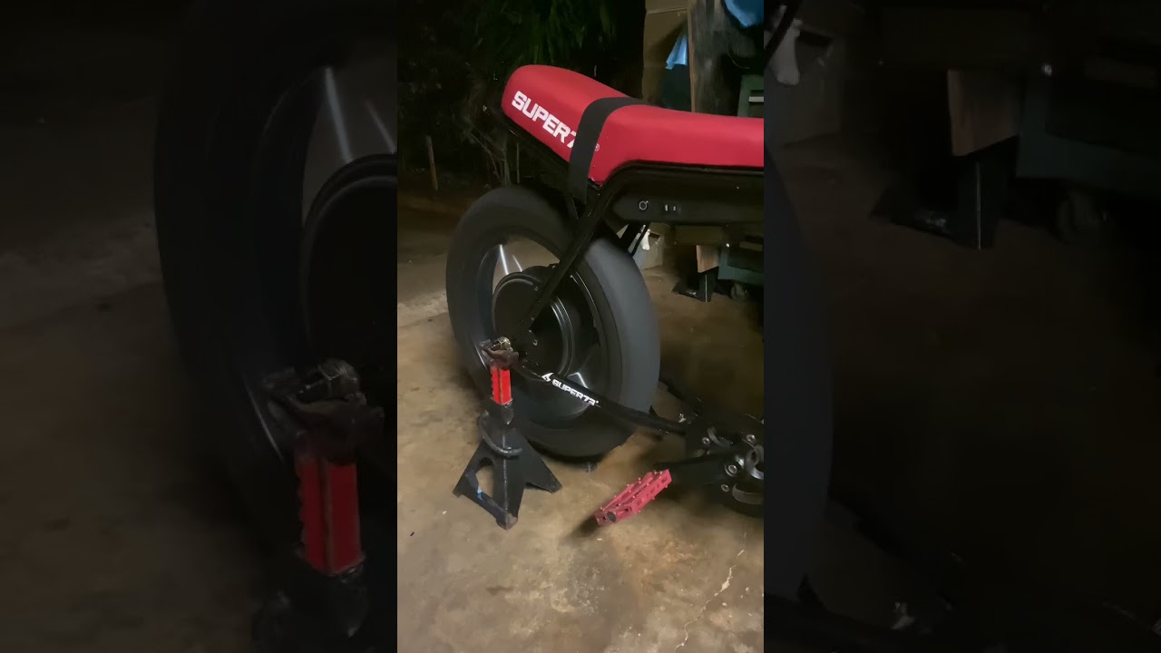 Super 73 z1 *almost falls off jack stands* lol 