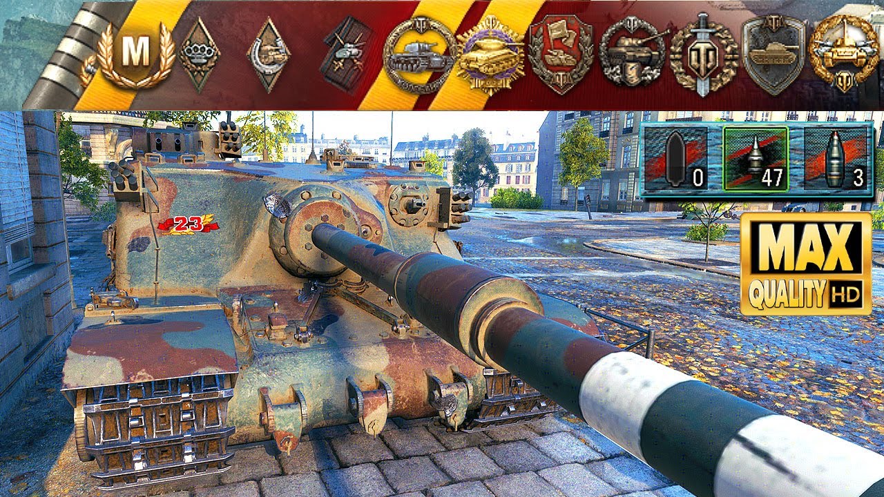 Tortoise: 20к урона, блок и 3. отметка - World of Tanks Мир танков
