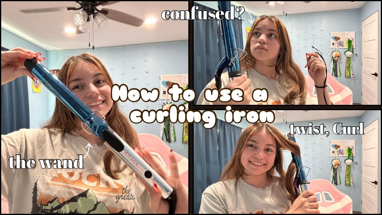 How to Use A Curling Iron😸