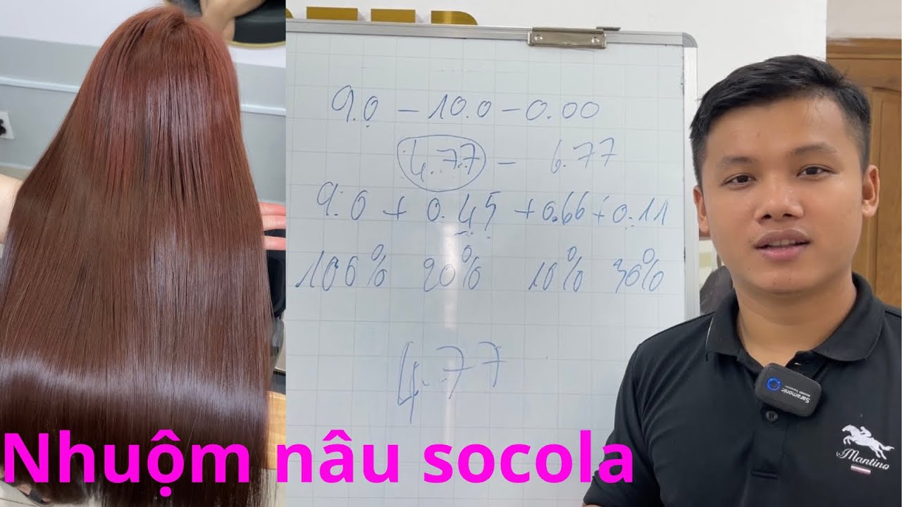 Hướng dẫn nhuộm nâu sô-cô-la nền nguyên thủy
