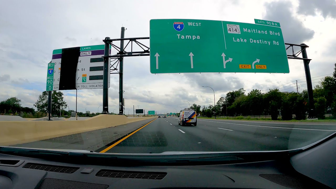 Drive: Jacksonville to Orlando | Veteran's Day Weekend 2021 | 4K Timelapse