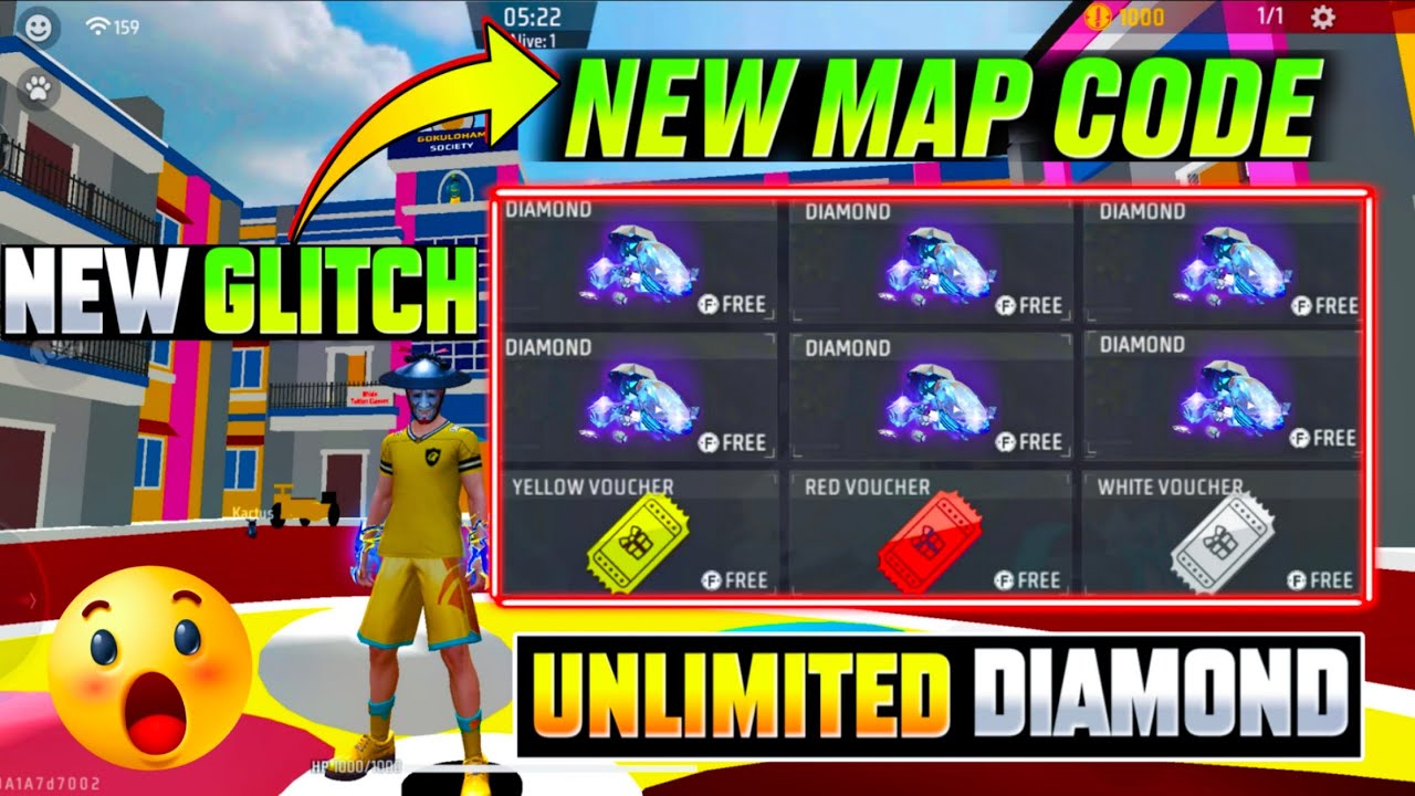 Tried Most Viral Trick  Free Fire 😲 free fire unlimited diamond glitch 🤩 ROCK GAMING 07