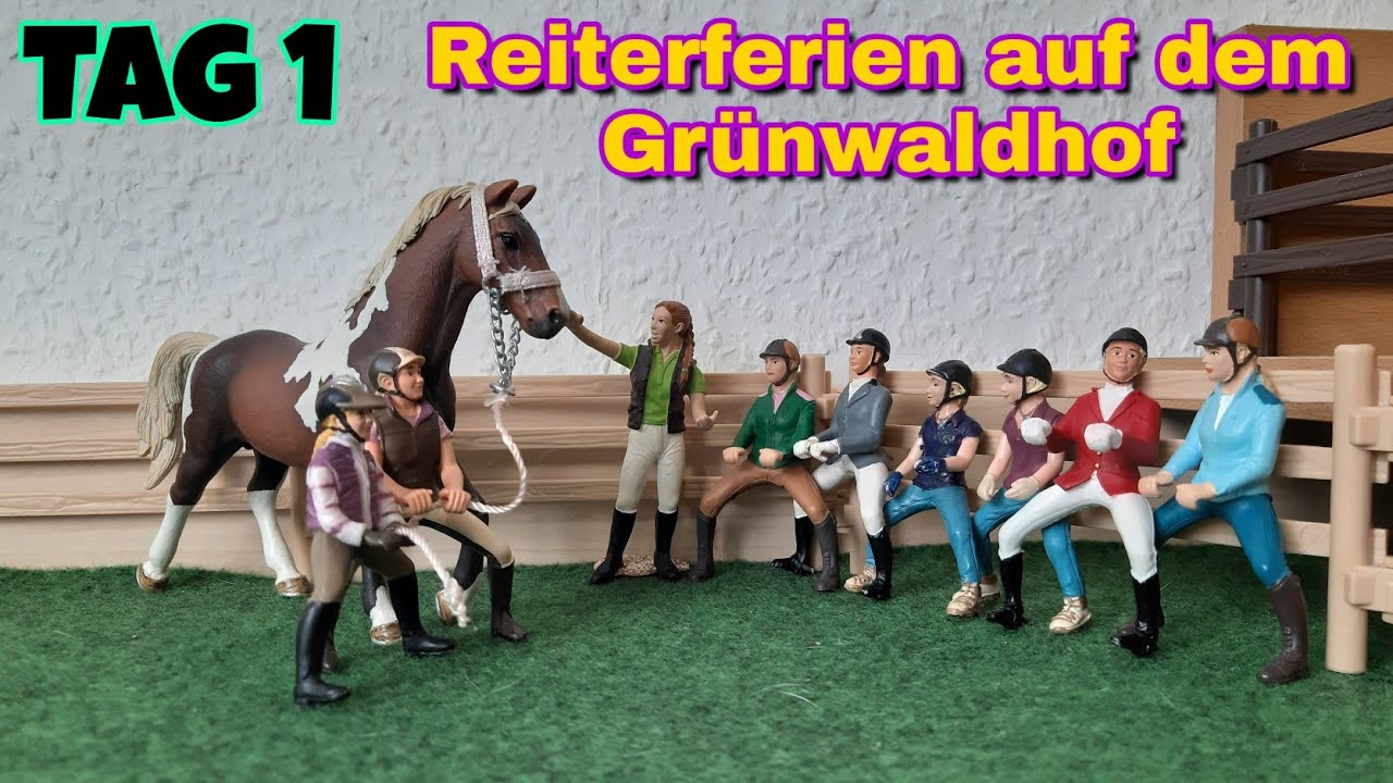 #1 Reiterferien auf dem Grünwaldhof 🍀 Die Ankunft [ Schleich Serie ]