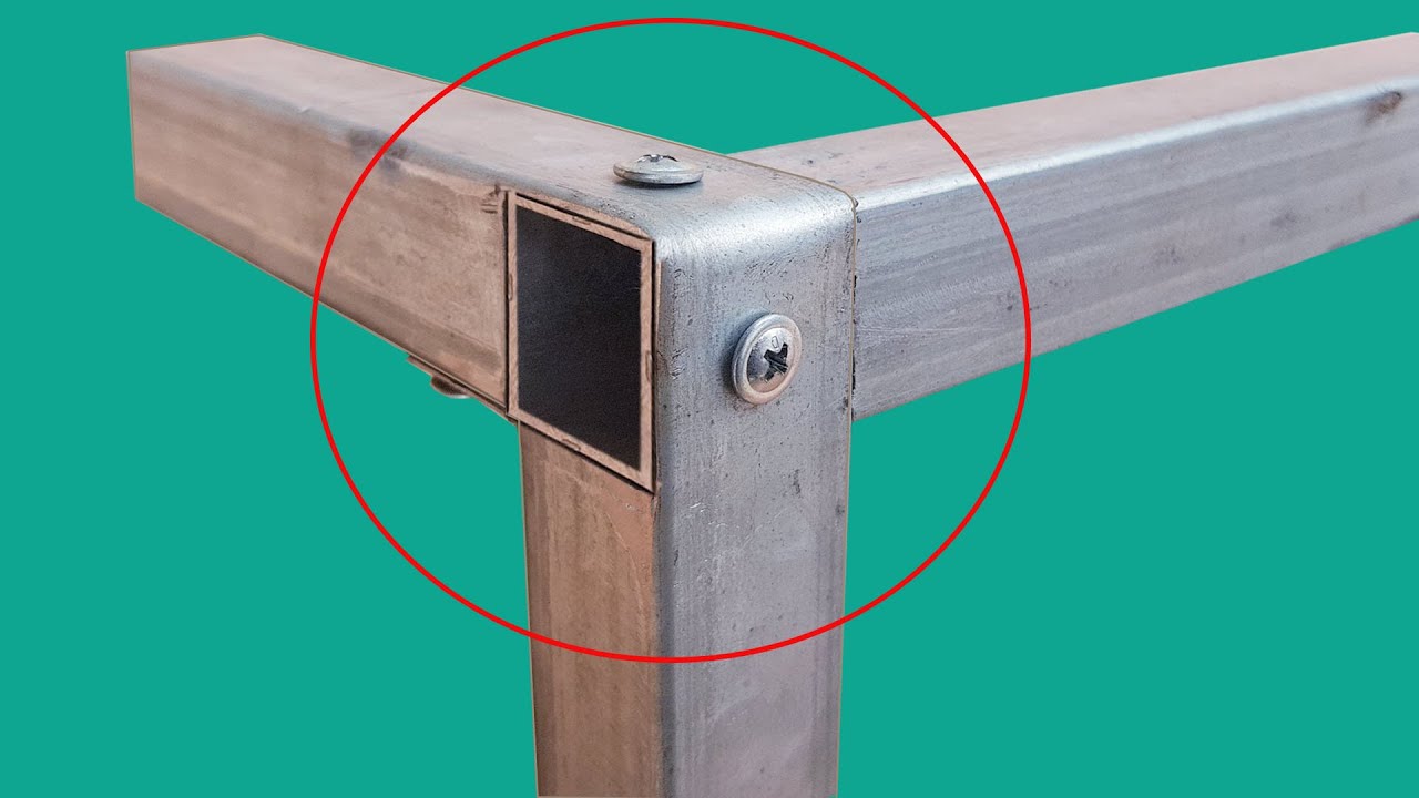 ý tưởng tuyệt vời cho 3 góc vuông 90 độ mà không nói đến hàn .how to make a 90-degree right angle