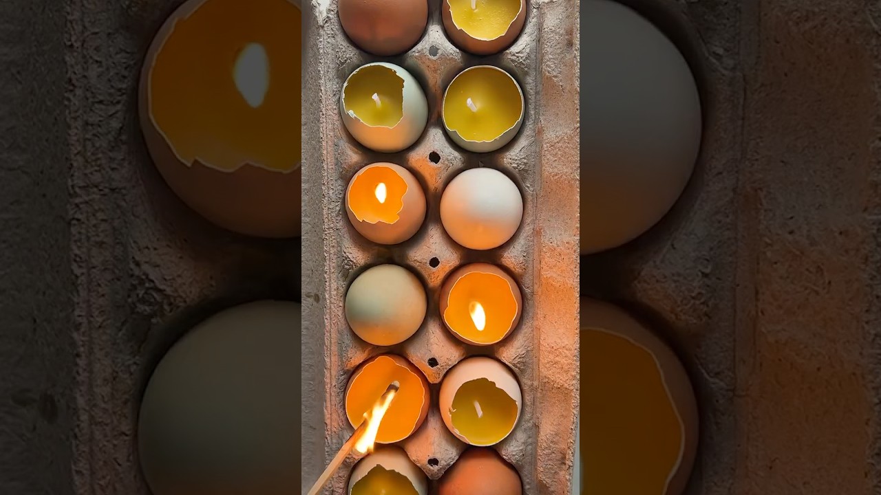 Egg candles #shorts #craft #crafts #craftideas