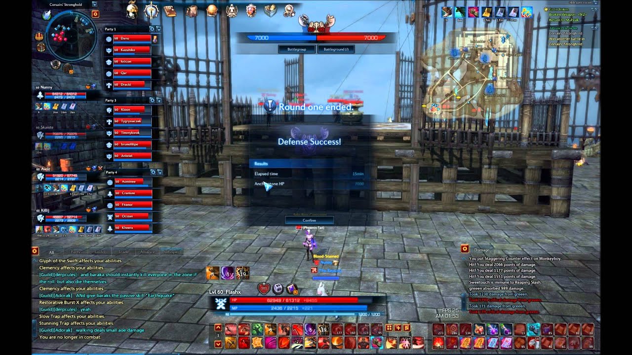 TERA - Corsair's Stronghold 20vs20 Defending In Style