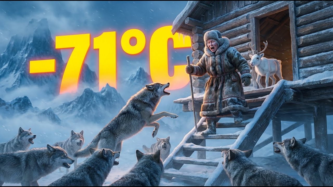 At –71°C, 89-Year-Old Widow Faces 9 Wolves to Save Her Only Herd | Yakutia Survival Story