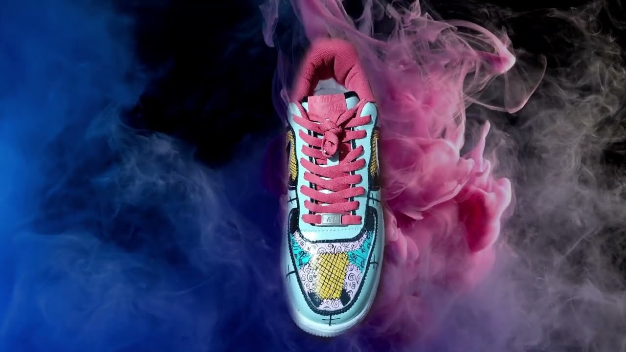 Tenis pintados a mano, tenis personalizados de Diseño Colorido