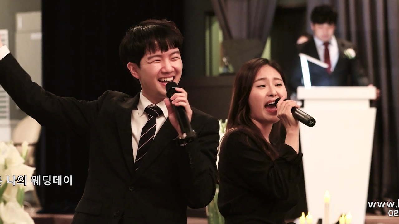 미친 퀄리티 !! 오리지날 뮤지컬웨딩의 위엄 !! 레전드 오프닝축가 파인애플 - 웨딩데이