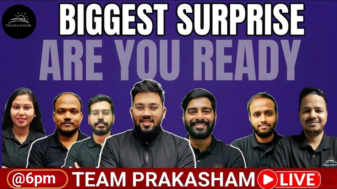 Something BIG for Students! Team Prakasham Special Announcement | 14 March 6 PM #prakashamclass12th