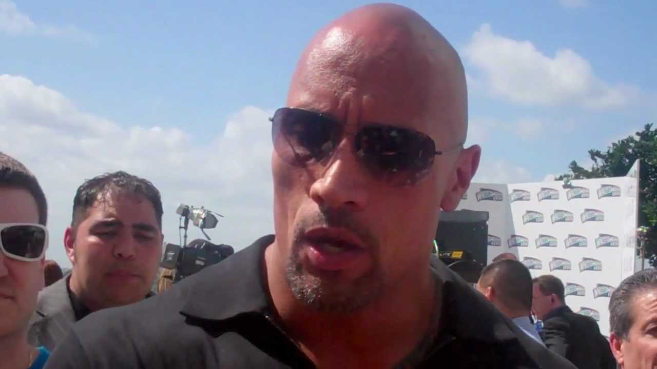 The Rock At WWE WrestleMania 28 Press Conference In Miami