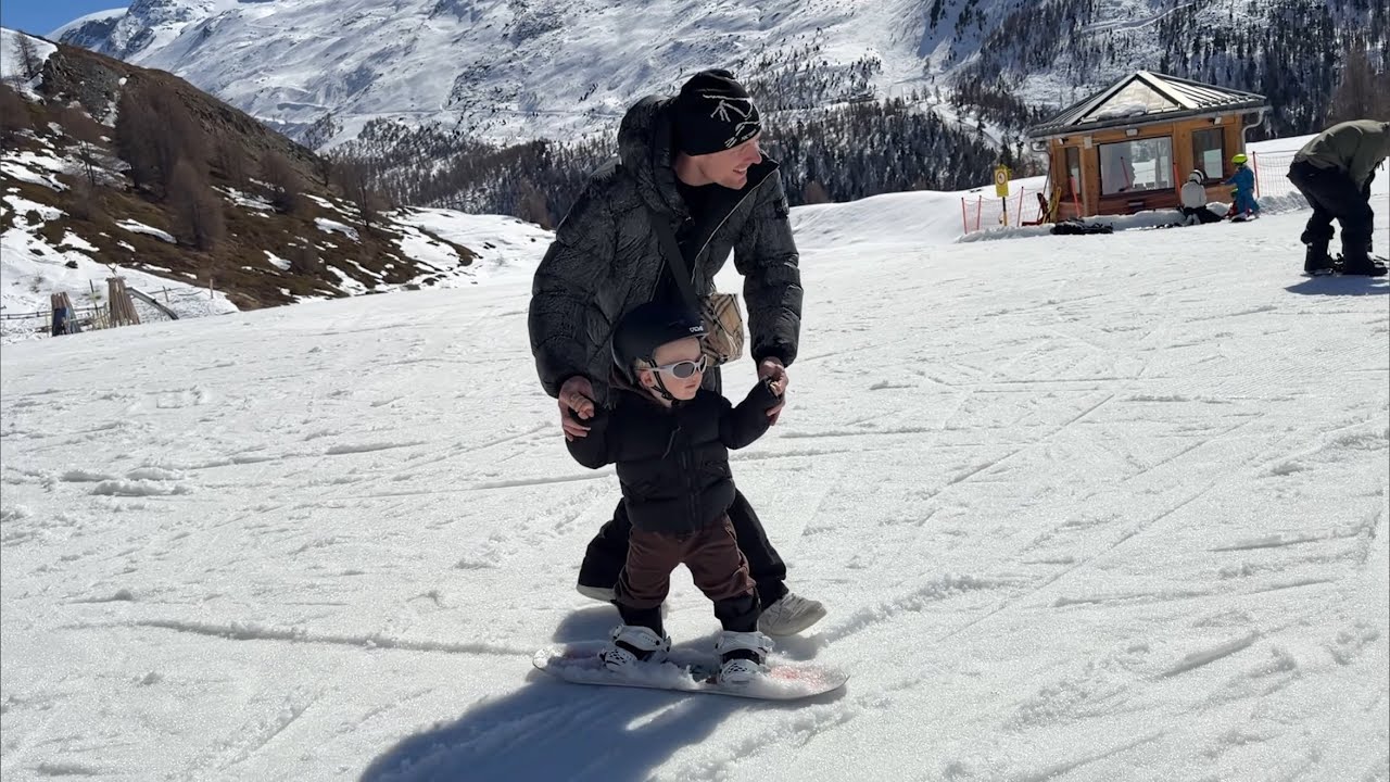 RIVEN GAAT VOOR HET EERST SNOWBOARDEN 🏂❤️ #4598#4599#4600
