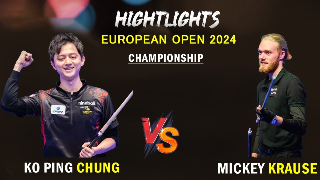 Highlights Quarterfinals | Mickey Krause vs Ko Ping Chung | 2024 EUROPEAN OPEN CHAMPIONSHIP