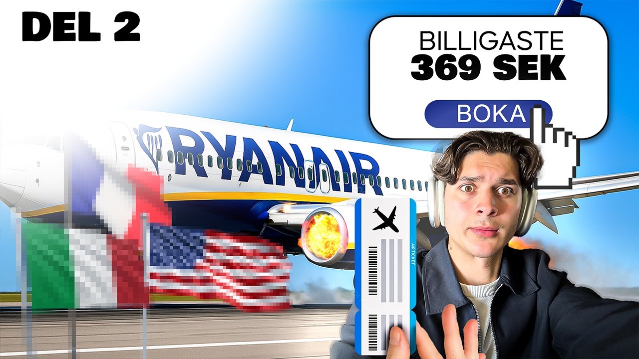 Jag Tog Det Billigaste Flyget Varje Dag Och Hamnade i... - ÄTER ETT BAKVERK FÖR 600 KR???