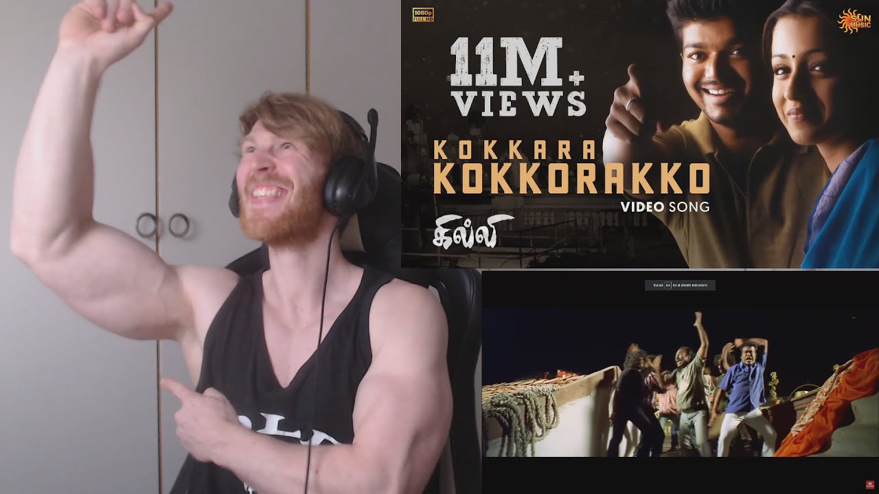 Kokkara Kokkarako - Video Song | Ghilli | Thalapathy Vijay • Reaction By Foreigner