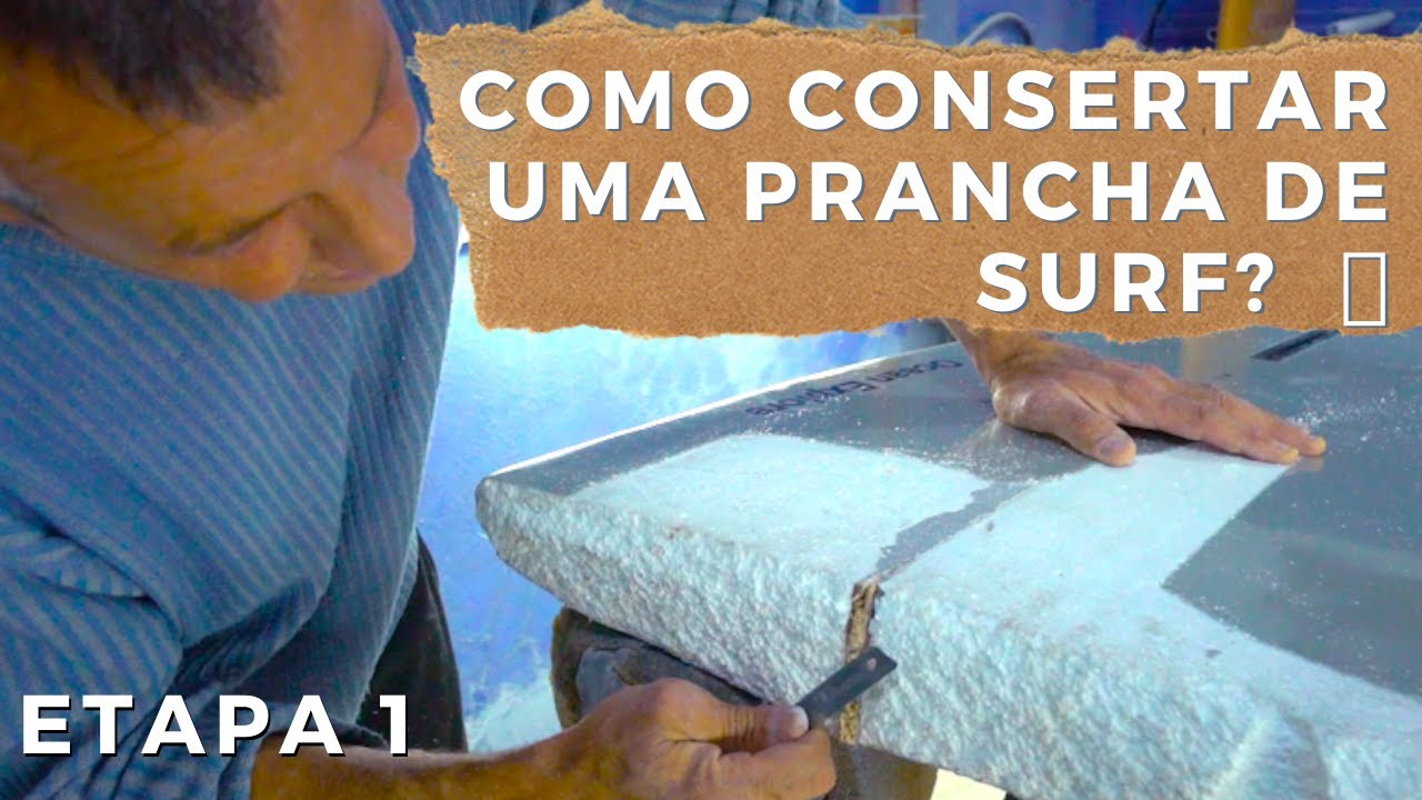 Conserto de prancha de surf - Metamorphosis surfboard - Florianópolis SC - ETAPA 1 #FOCONOALS