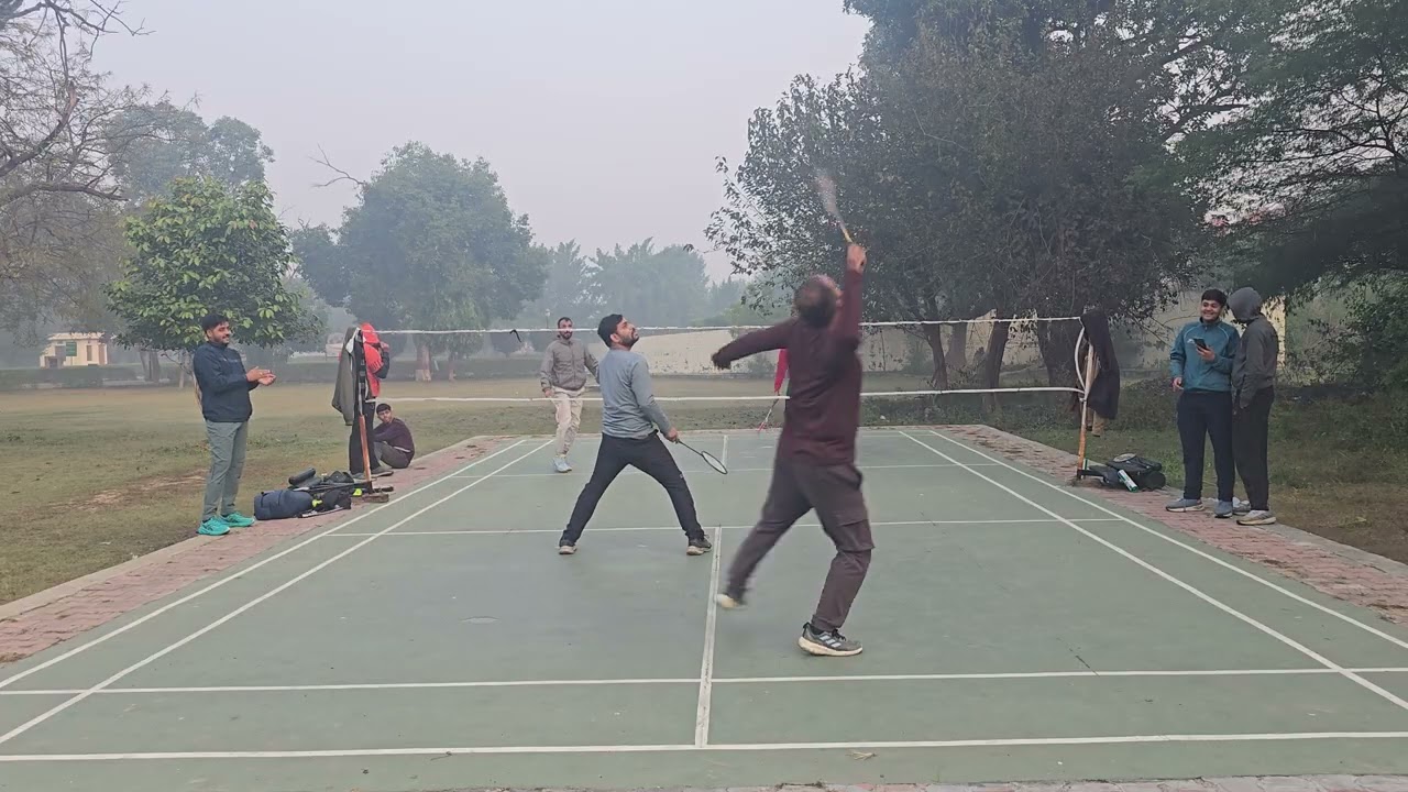 Badminton Doubles Super Fight: Krishna Brothers vs Gopal Brothers 🏸🔥 #Battle #Strategies #Game