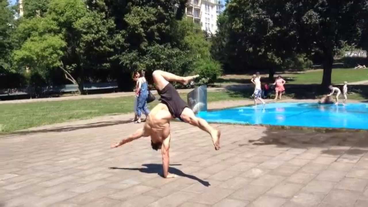 Playing With One Arm Handstands