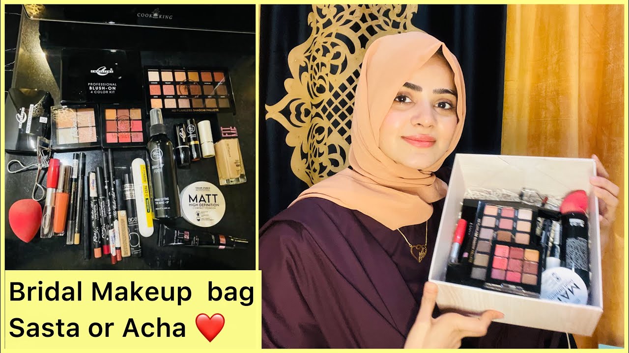 Brides To Be Ye Makeup Rakho Sasta Or Acha | Affordable Bridal Makeup Box 2023 | Dietitian Aqsa