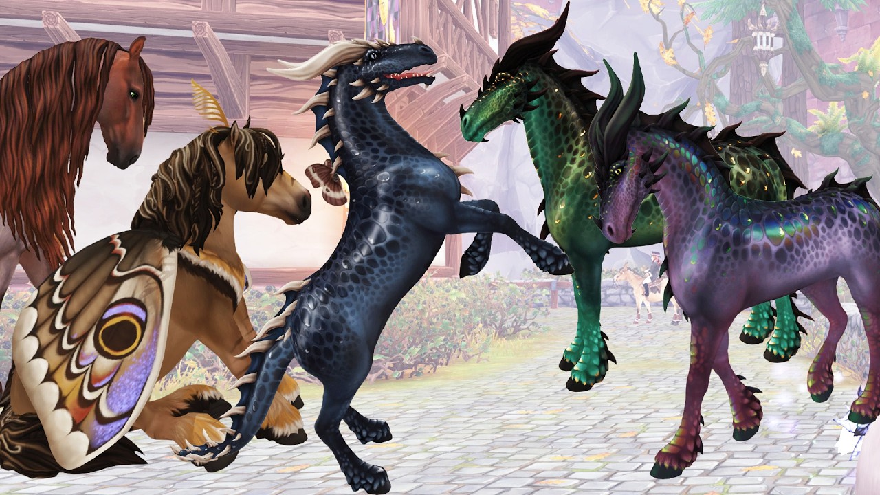 New Color Changing Dragon Horses