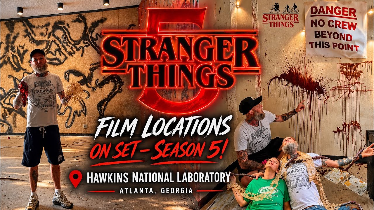 Stranger Things Inside Hawkins Laboratory On Set Season 5!