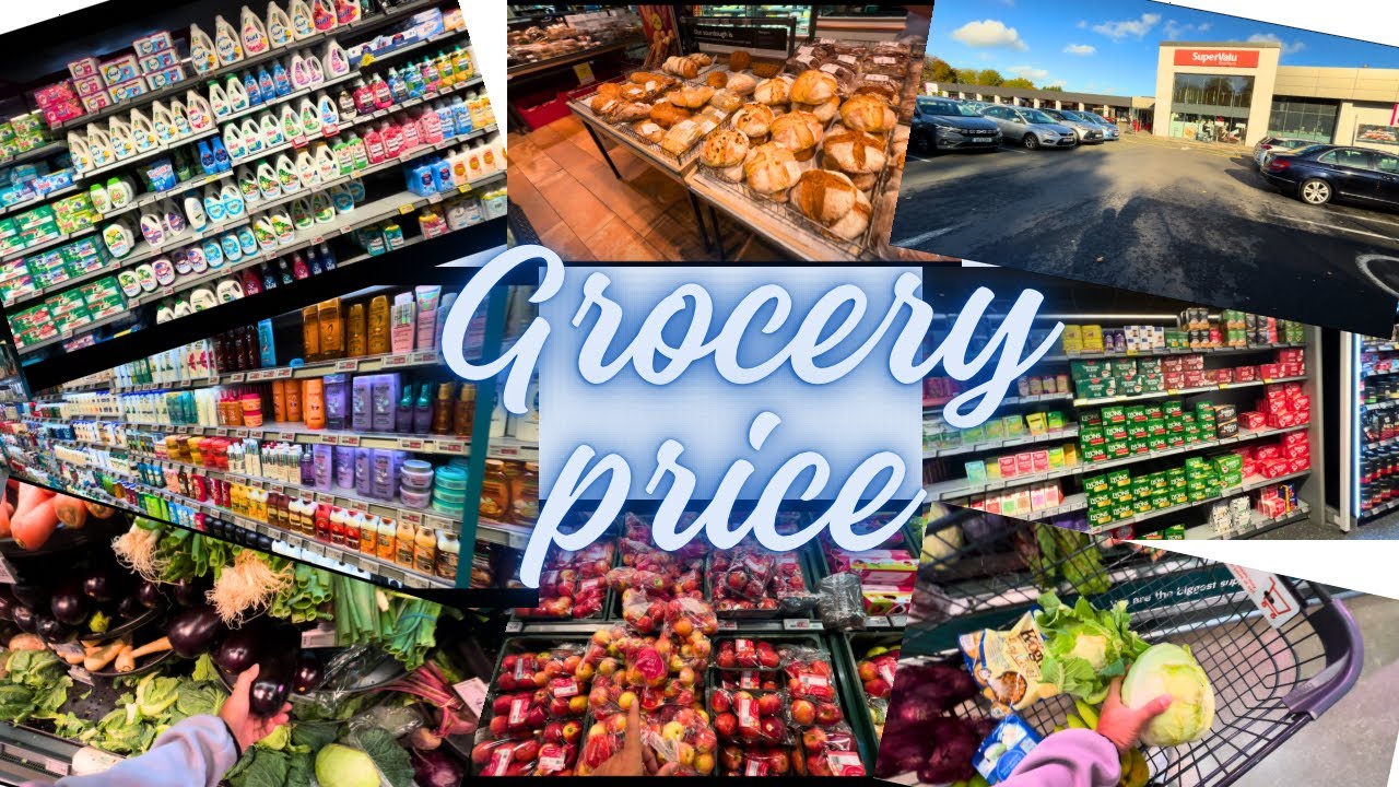 Grocery prices in Irish super market in Dublin 🙃 | Grocery shopping vlog | Weekly grocery expense🤨